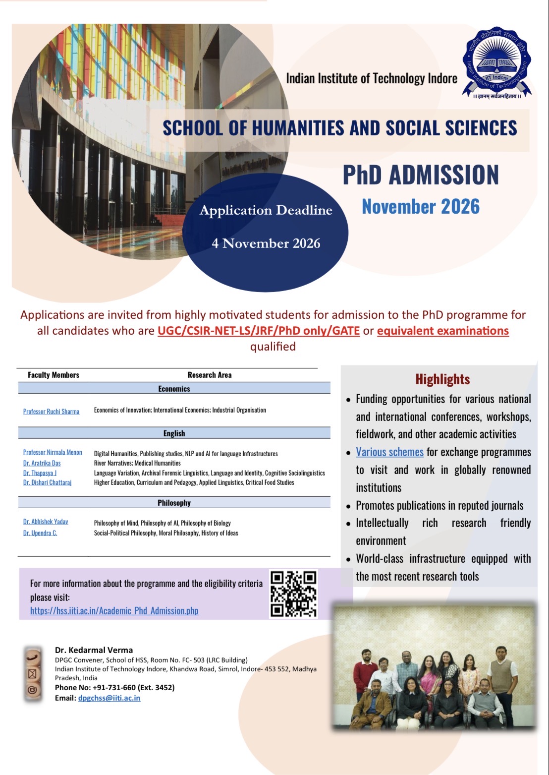  PhD Admissions November 2026